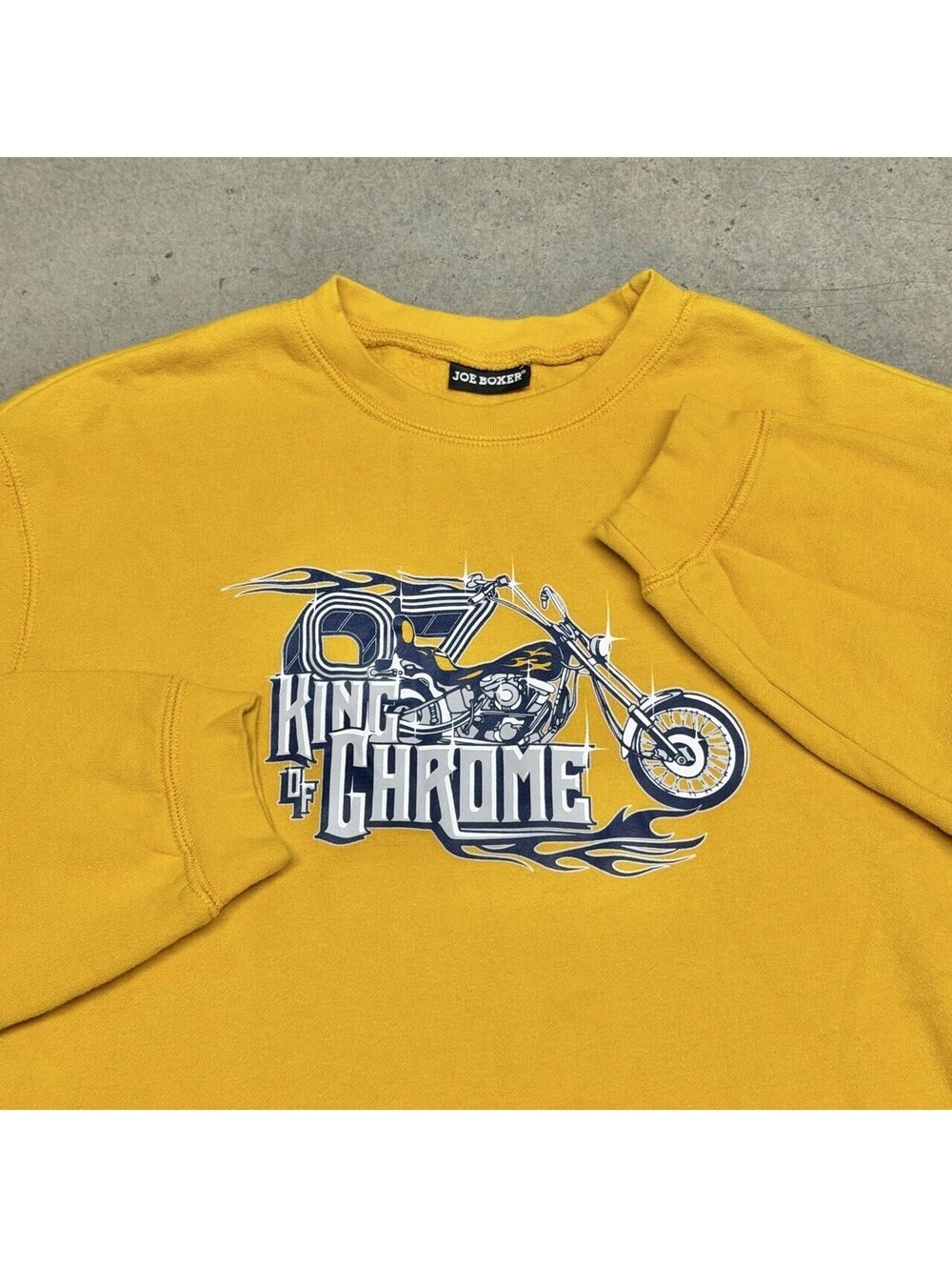 Vintage Y2K Joe Boxer King Of Chrome Crewneck Sweatshirt